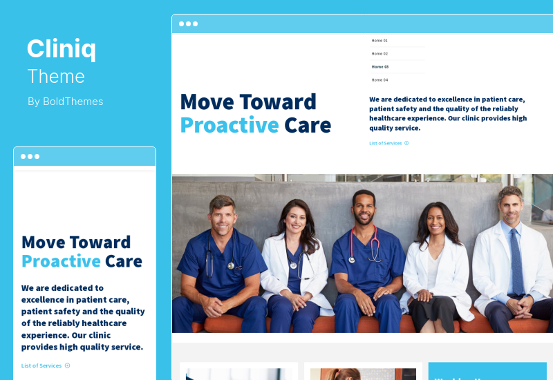 Cliniq Theme — motyw WordPress dla lekarzy, zdrowia i medycyny