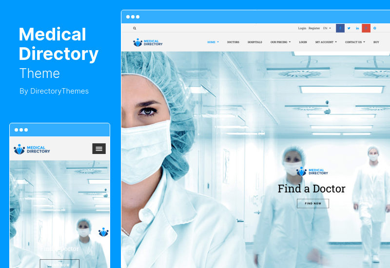 Medical Directory Theme - 病院と医師のリストの WordPress テーマ