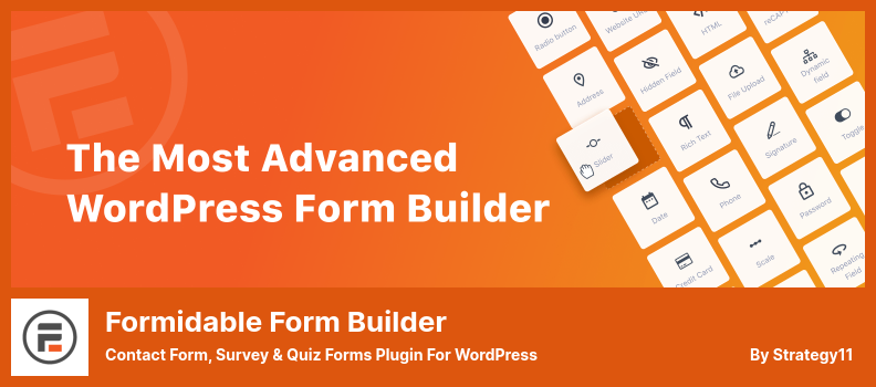 Formidable Form Builder Plugin - Formulaire de contact, formulaires d'enquête et de quiz pour WordPress