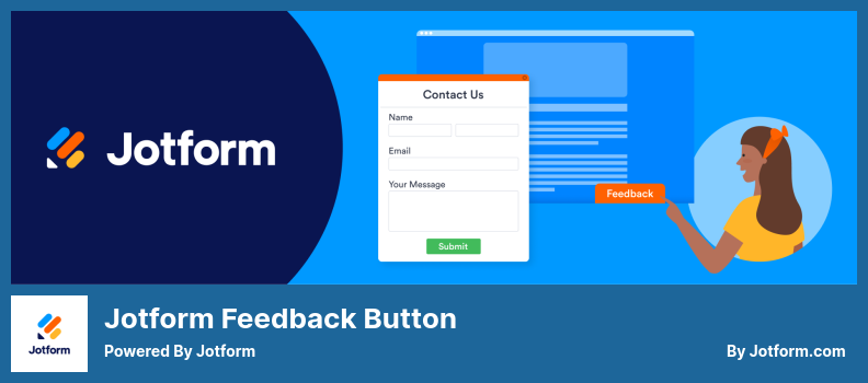 Plugin del pulsante di feedback di Jotform - Alimentato da Jotform