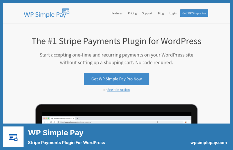 Plugin WP Simple Pay - Plugin Stripe Payments para WordPress