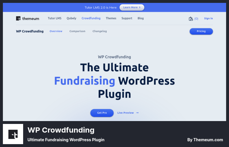 WP Crowdfunding 插件 - 終極籌款 WordPress 插件