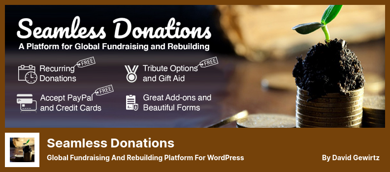 Complemento de donaciones perfectas: plataforma global de recaudación y reconstrucción de fondos para WordPress