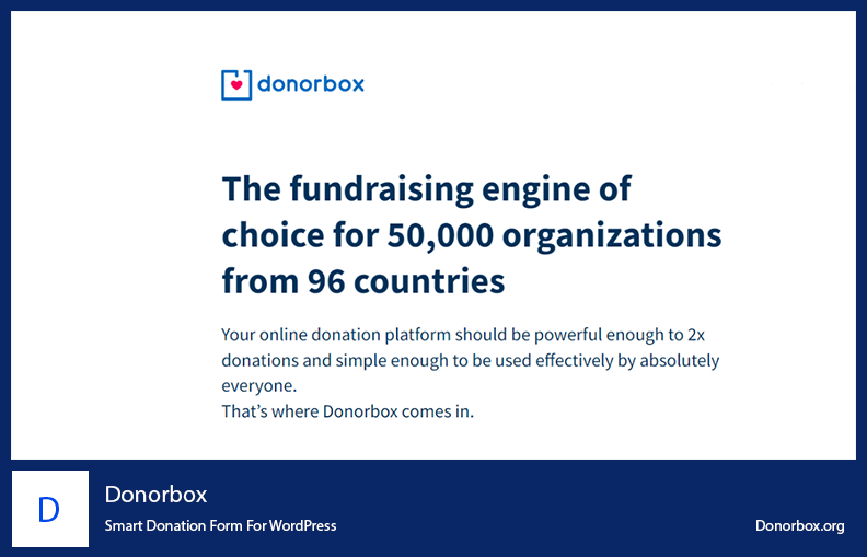 Donorbox Plugin - Plugin WordPress pour formulaire de don intelligent