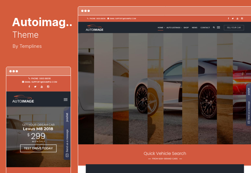 Autoimage テーマ - 自動車ディーラーの WordPress テーマ
