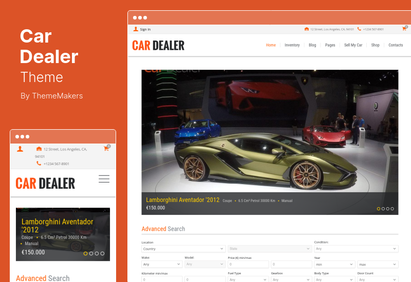 Tema de concesionario de automóviles - Tema de WordPress para concesionario de automóviles