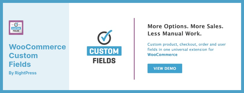 WooCommerce Custom Fields Plugin - Ermöglicht es Ihnen, benutzerdefinierte Felder zu erstellen