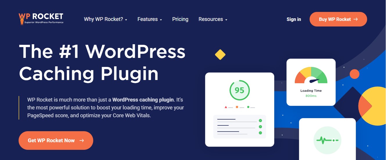 WP Rocket - Wtyczka pamięci podręcznej WordPress