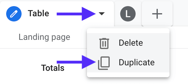 Duplicando uma tabela no GA4