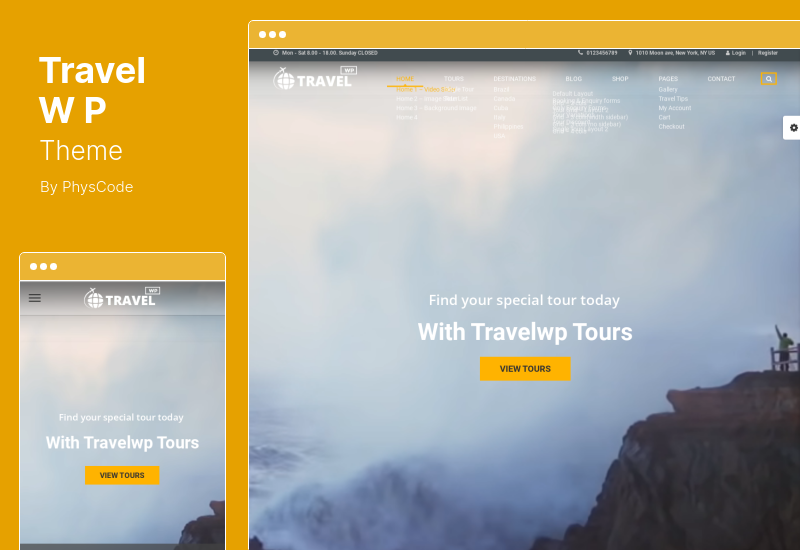 Travel WP Theme - Tema de WordPress para reservas de viajes y viajes