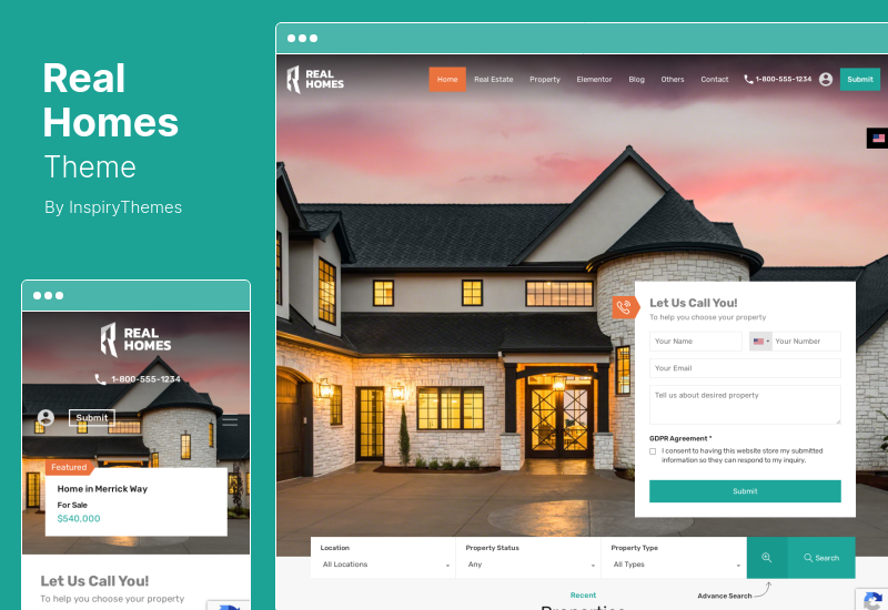 RealHomes Theme - Tema de WordPress para alquiler y venta de inmuebles