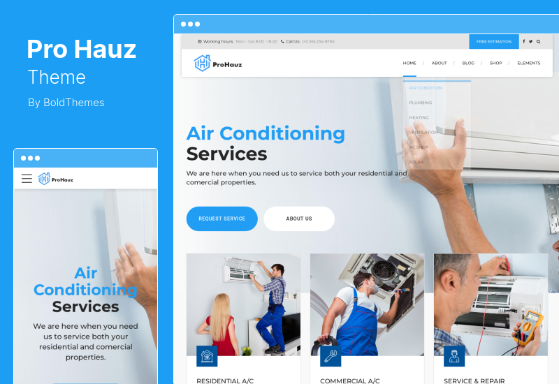 Tema ProHauz - Tema WordPress Handyman & Plumber