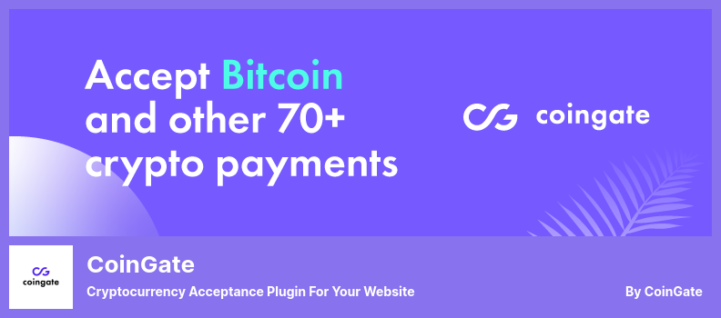 Plugin CoinGate - Plugin per l'accettazione di criptovalute per il tuo sito web