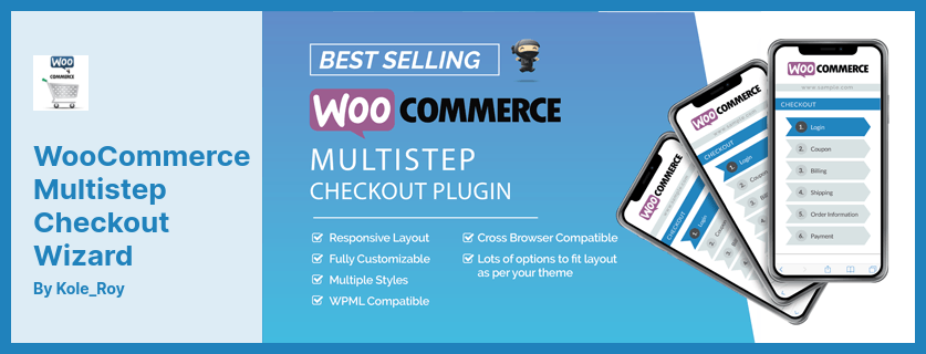 WooCommerce 多步結帳嚮導插件 - WooCommerce 的簡化而美觀的結帳流程