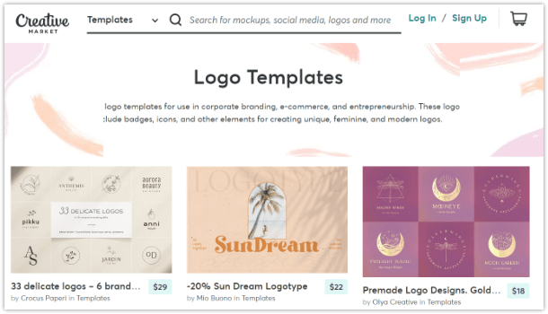 Logo-Tools, Creative Market