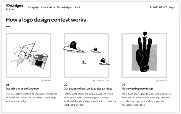 Outils de création de logos, 99designs