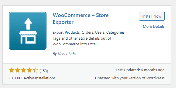 WooCommerce - البرنامج المساعد Store Exporter