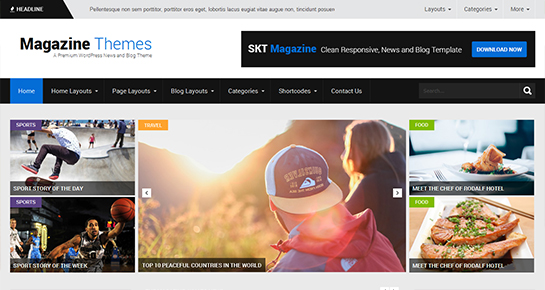 revista tema WordPress