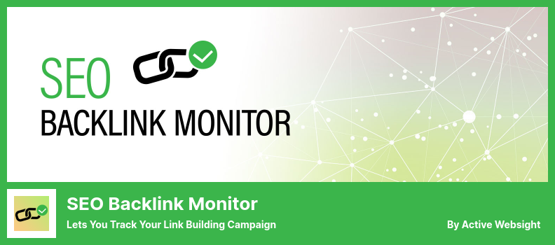 SEO Backlink Monitor Plugin - 讓您跟踪您的鏈接建設活動