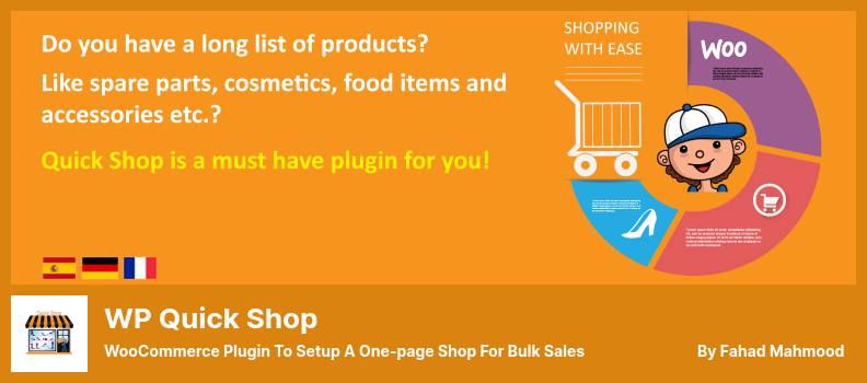 Plugin WP Quick Shop - Plugin WooCommerce pentru a configura un magazin de o singură pagină pentru vânzări în bloc