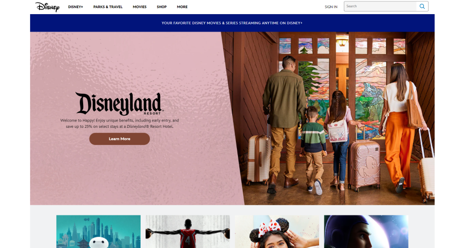 Disney Omnichannel Marketing E-Mail, App, Resorts, Kreditkarten