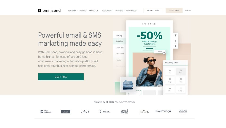 Omnisend Omnichannel-E-Commerce-Marketing