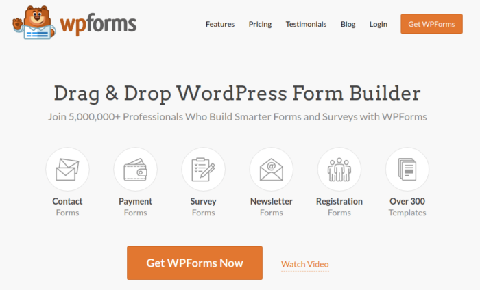 WPForms — лучший плагин контактной формы WordPress.