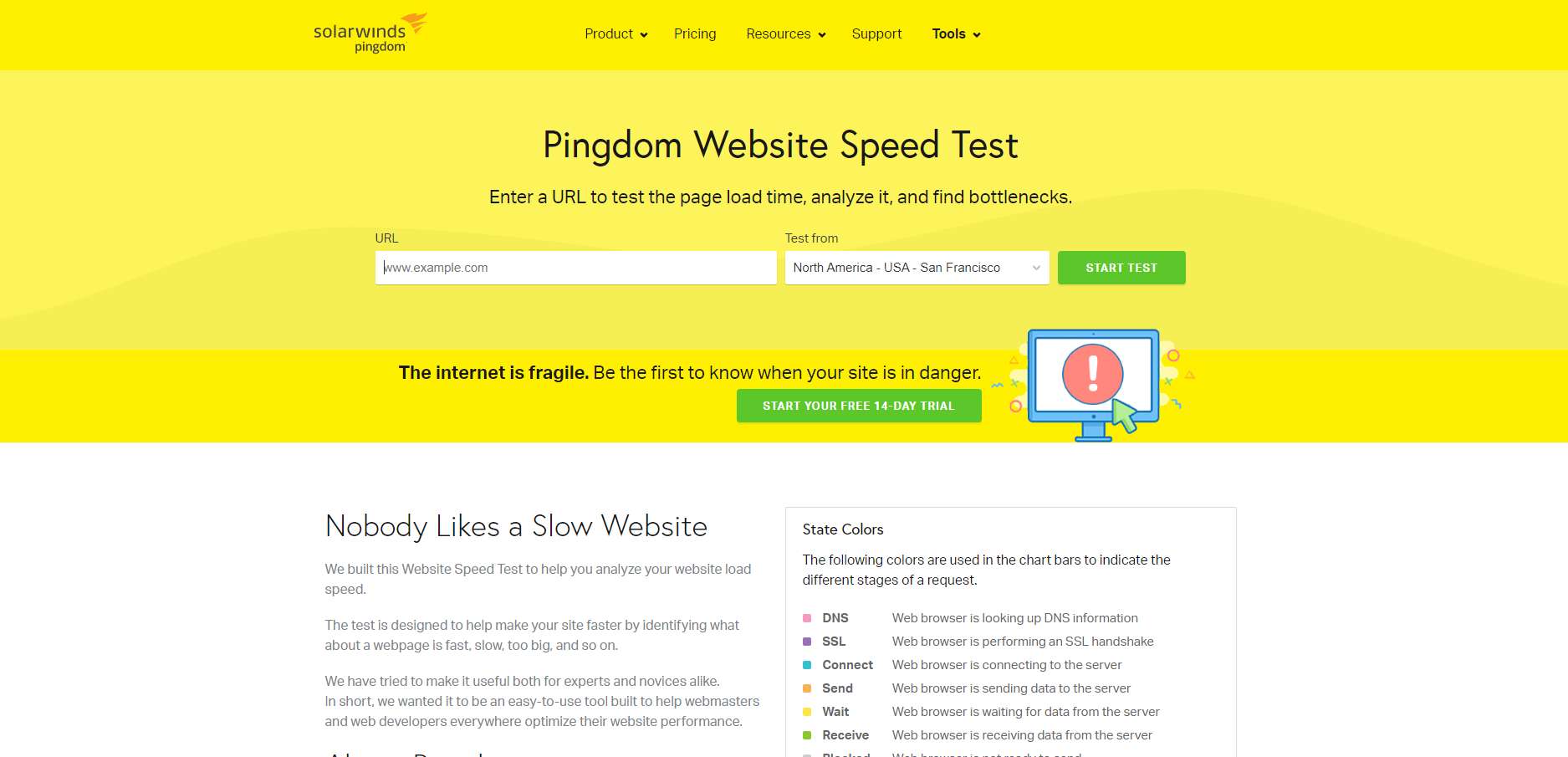 Pingdom - Web Sitesi Hız Testi