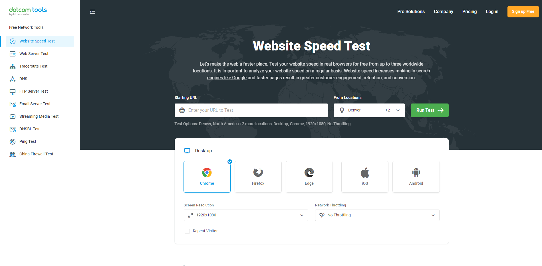 dotcom monitör - Web Sitesi Hız Testi