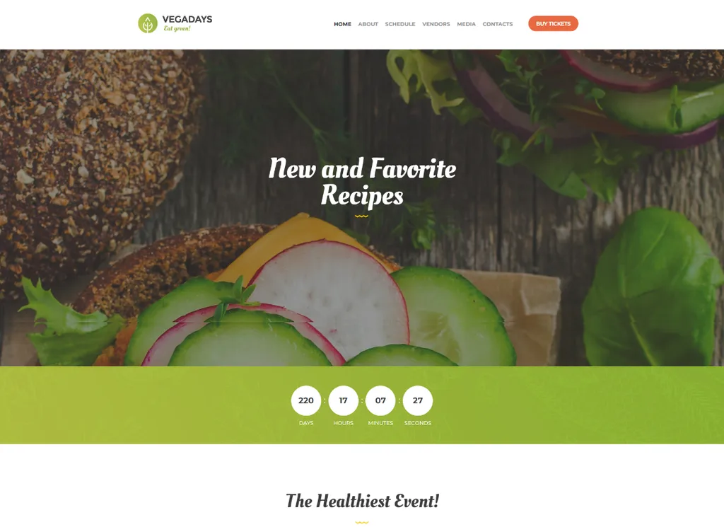 ベガデイズ |ベジタリアン フード フェスティバル & エコ イベント WordPress テーマ