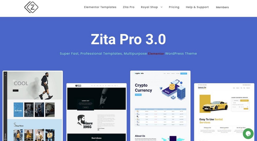 Thème WordPress Zita