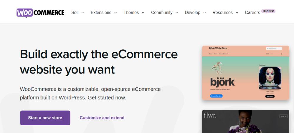 Plugin de commerce électronique WordPress WooCommerce