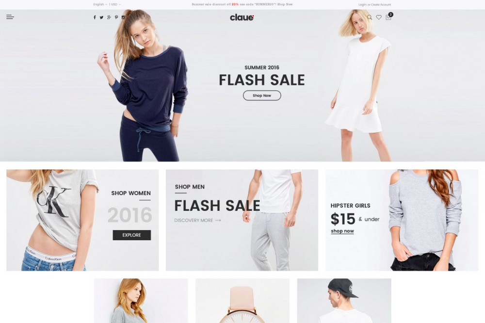 Tema Claue WooCommerce