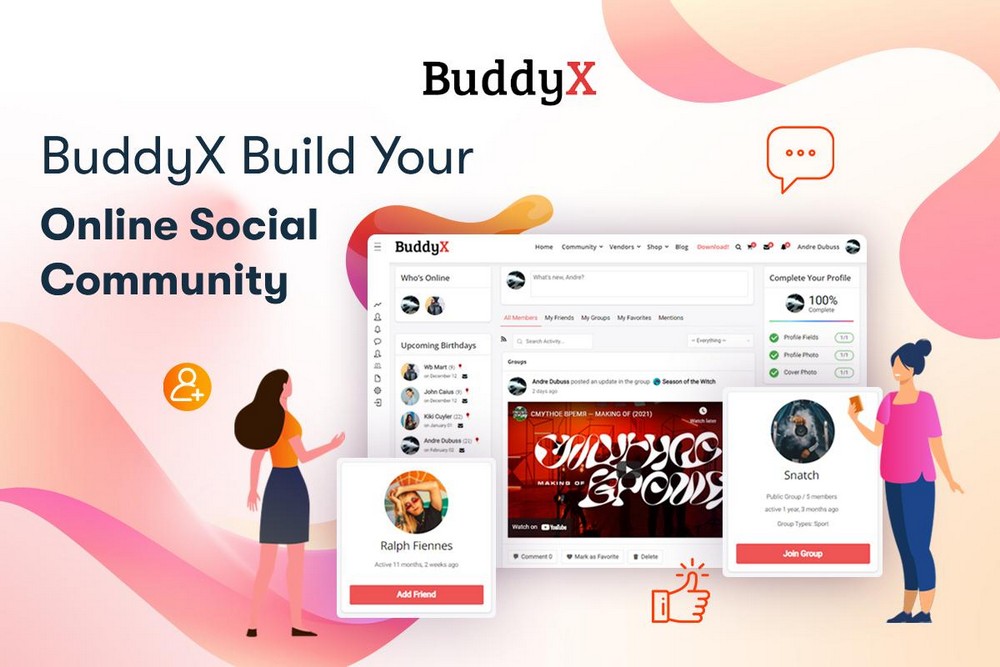 Tema de la tienda de la comunidad BuddyX