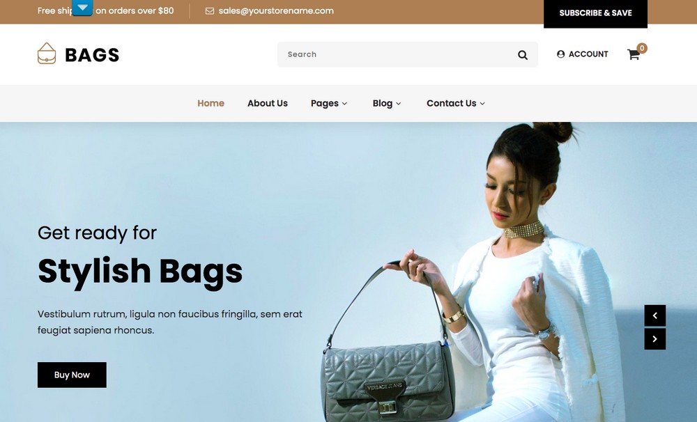 Tema premium WooCommerce de Shopzee