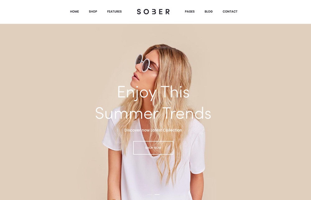 Sober プレミアム WooCommerce テーマ