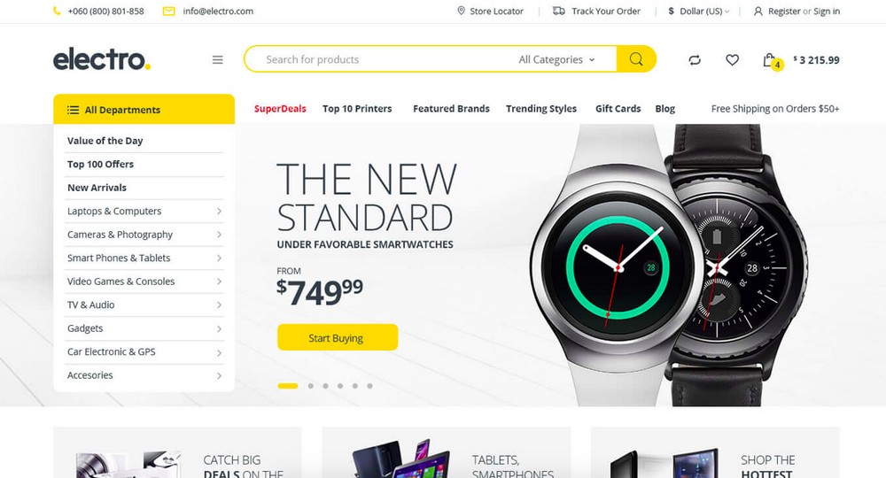 موضوع Electro WooCommerce