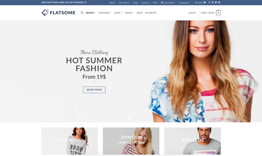 Tema premium de WooCommerce Flatsome