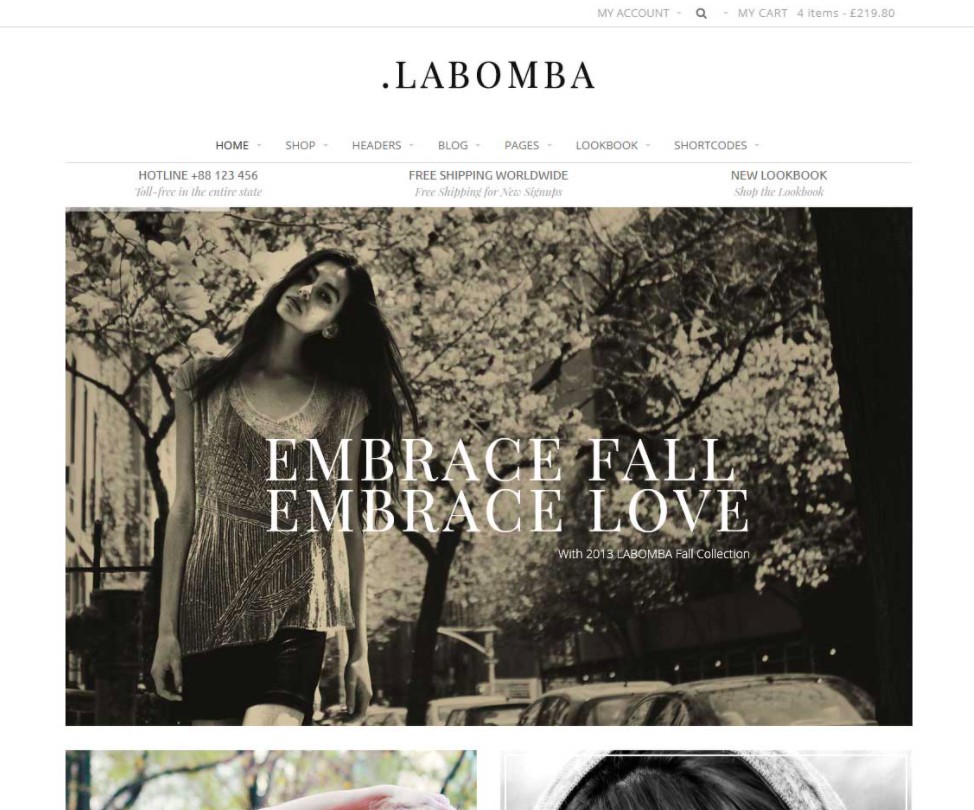 Thème Labomba WooCommerce