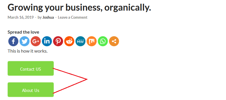 帖子上的最大按鈕