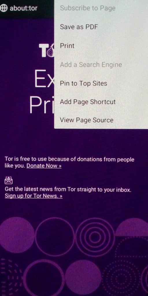用於隱私的 Tor android 瀏覽器