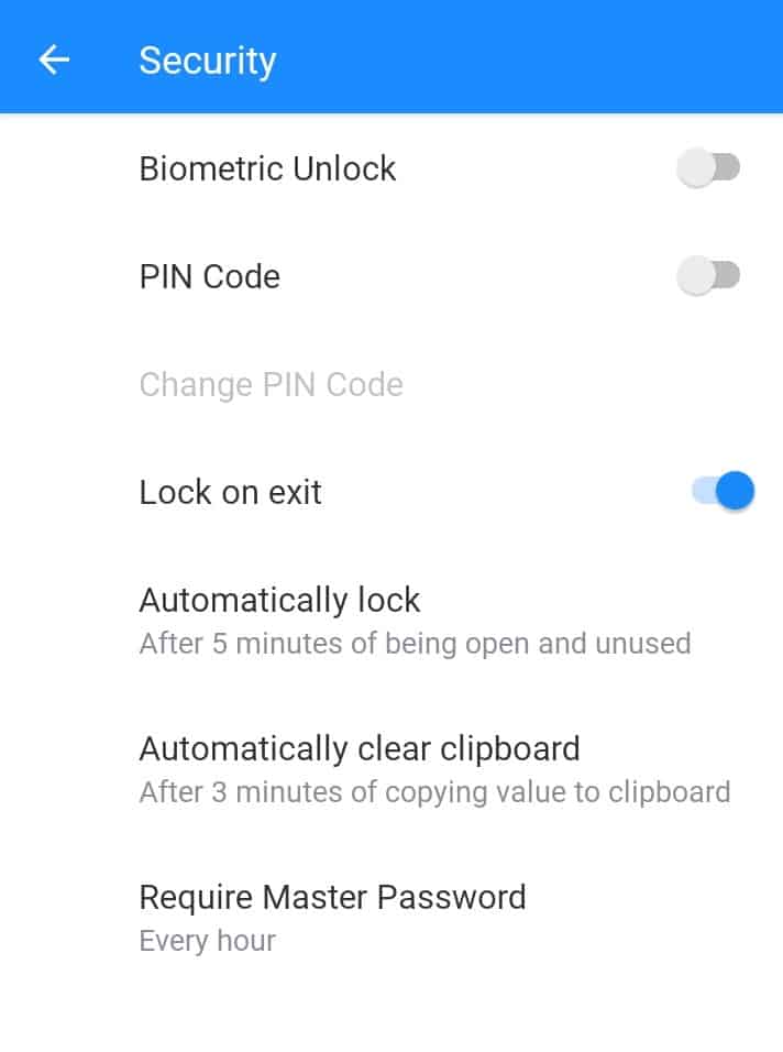 1Password モバイル生体認証