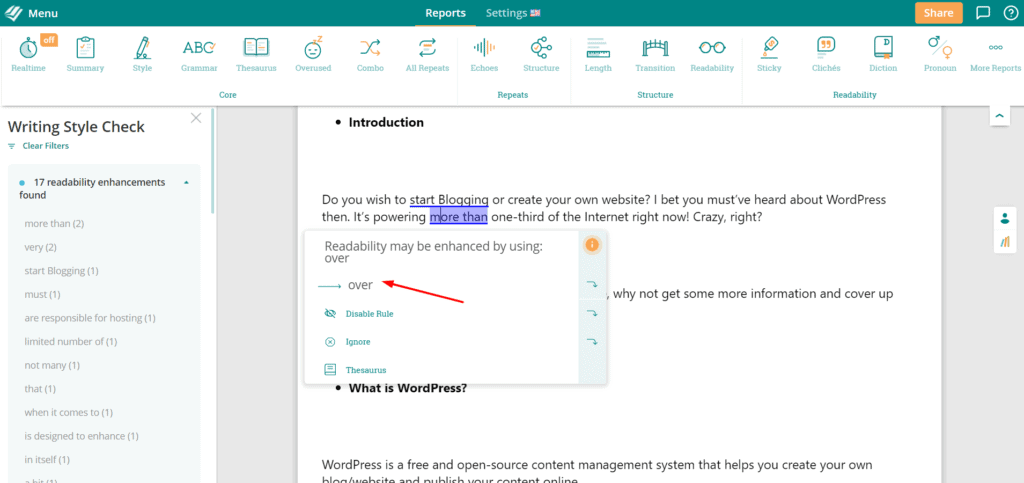 Style-Berichte in PWA