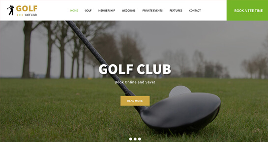 golf wordpress teması