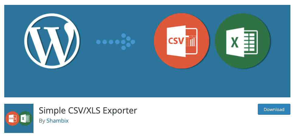 Exportateur CSV/XLS simple