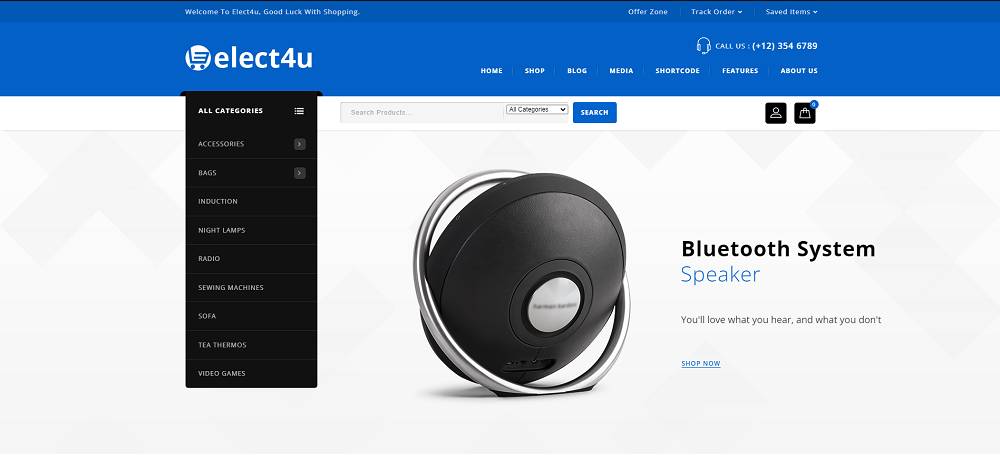 Elect4u - Çok Amaçlı Elektronik WooCommerce Şablonu