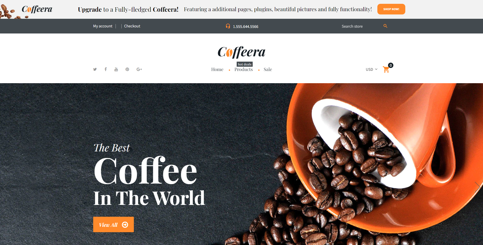 Coffeera - ücretsiz shopify temaları