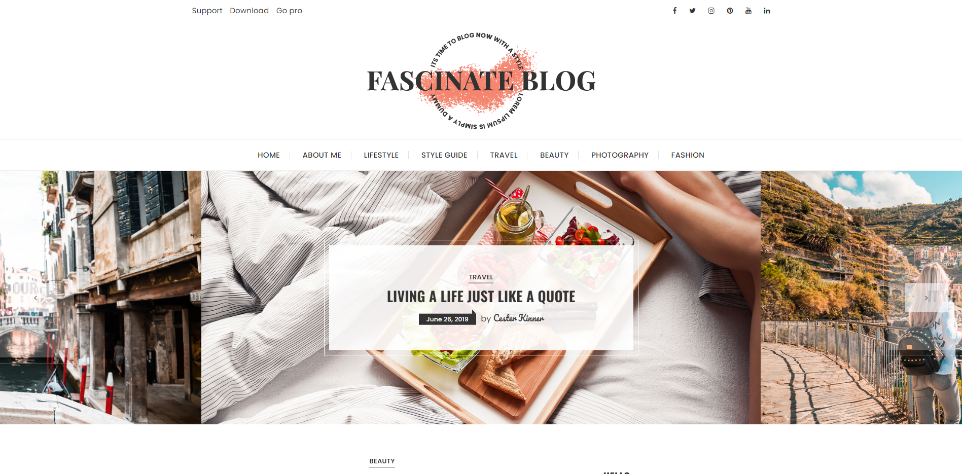 Fascinate - temas femeninos de WordPress