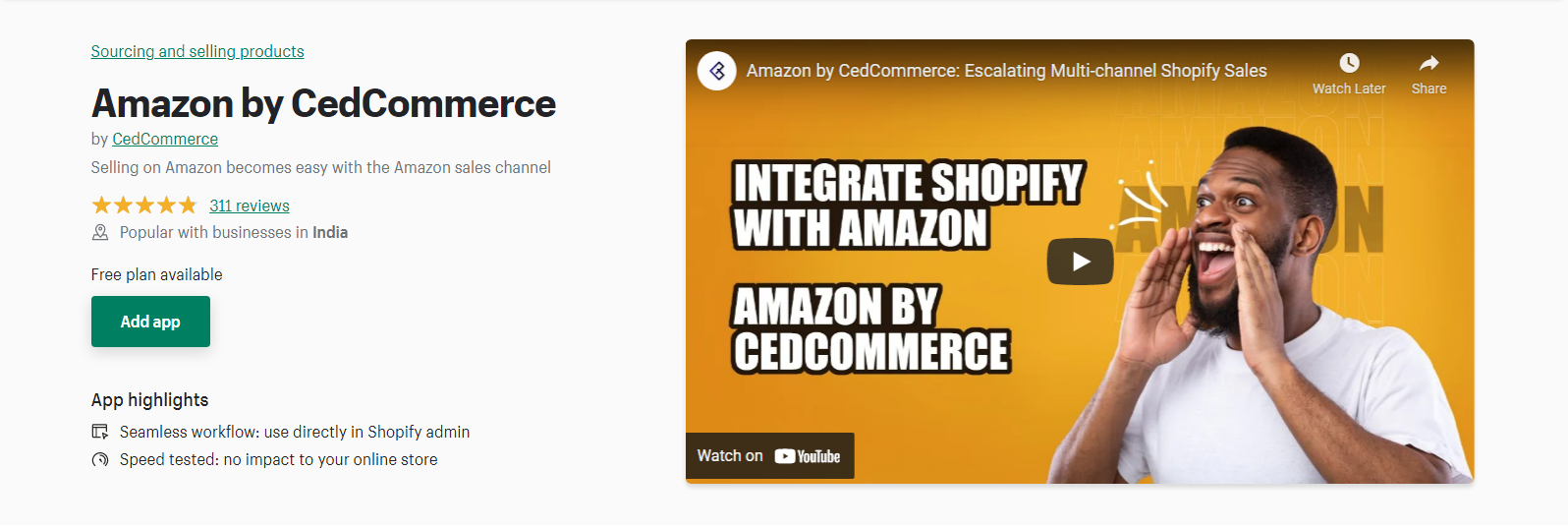 Amazon por CedCommerce - Shopify vende en Amazon