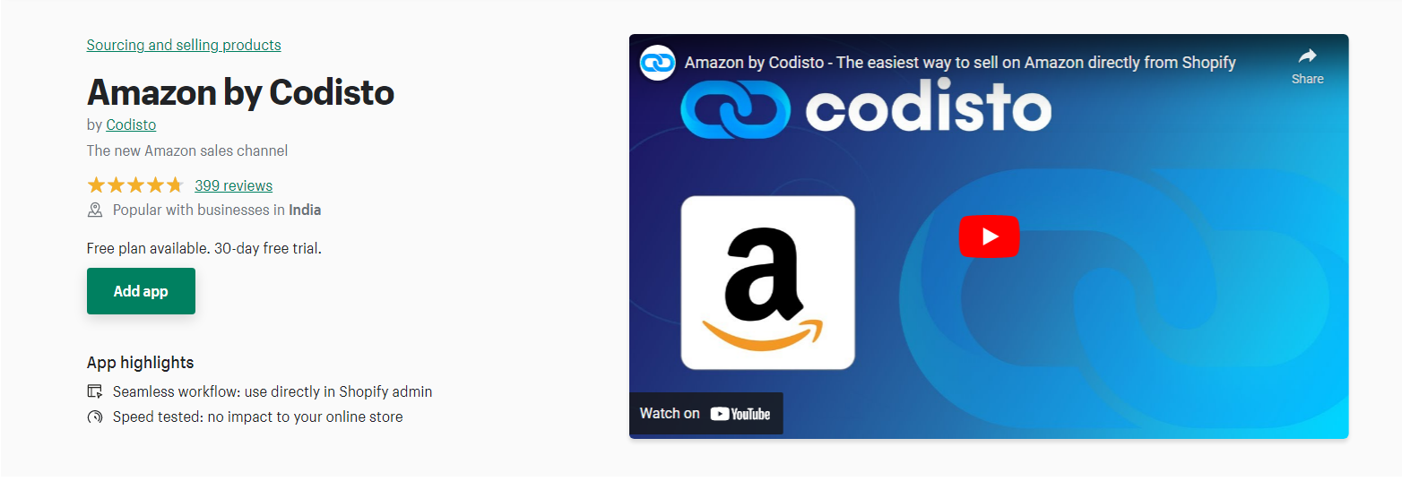 Amazon Codisto - shopify vender en amazon